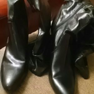 Black Knee High Boots